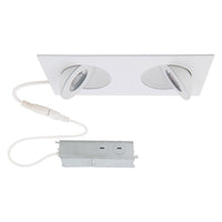 Lotos 2" LED 2-Light Square Adjustable Recessed Kit