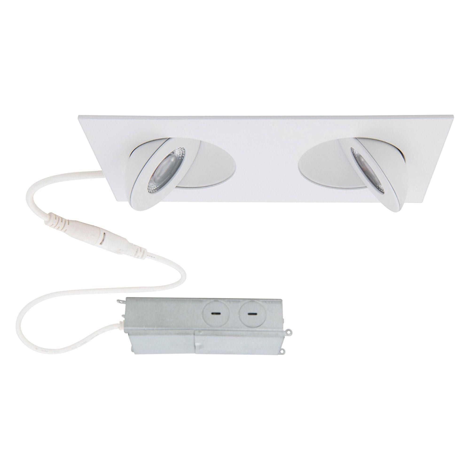 WAC Lighting - Lotos 2" LED 2-Light Square Adjustable Recessed Kit - Lights Canada