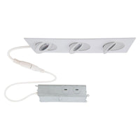 Lotos 2" LED 3-Light Square Adjustable Recessed Kit
