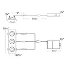 WAC Lighting - Lotos 2" LED 3-Light Square Adjustable Recessed Kit - Lights Canada