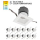 WAC Lighting - Pop-in 4" LED Square Recessed Kit 5-CCT Selectable (Pack of 12) - Lights Canada