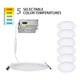 WAC Lighting - Lotos 4" LED Round 5-CCT Selectable Recessed Kit (Pack of 6) - Lights Canada