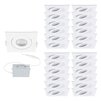 Lotos 4" LED Square Adjustable Recessed Kit (Pack of 24)