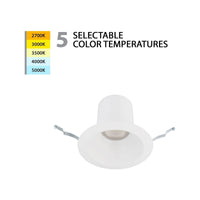 Blaze LED 6" Round Recessed Light with Remodel Housing 5-CCT
