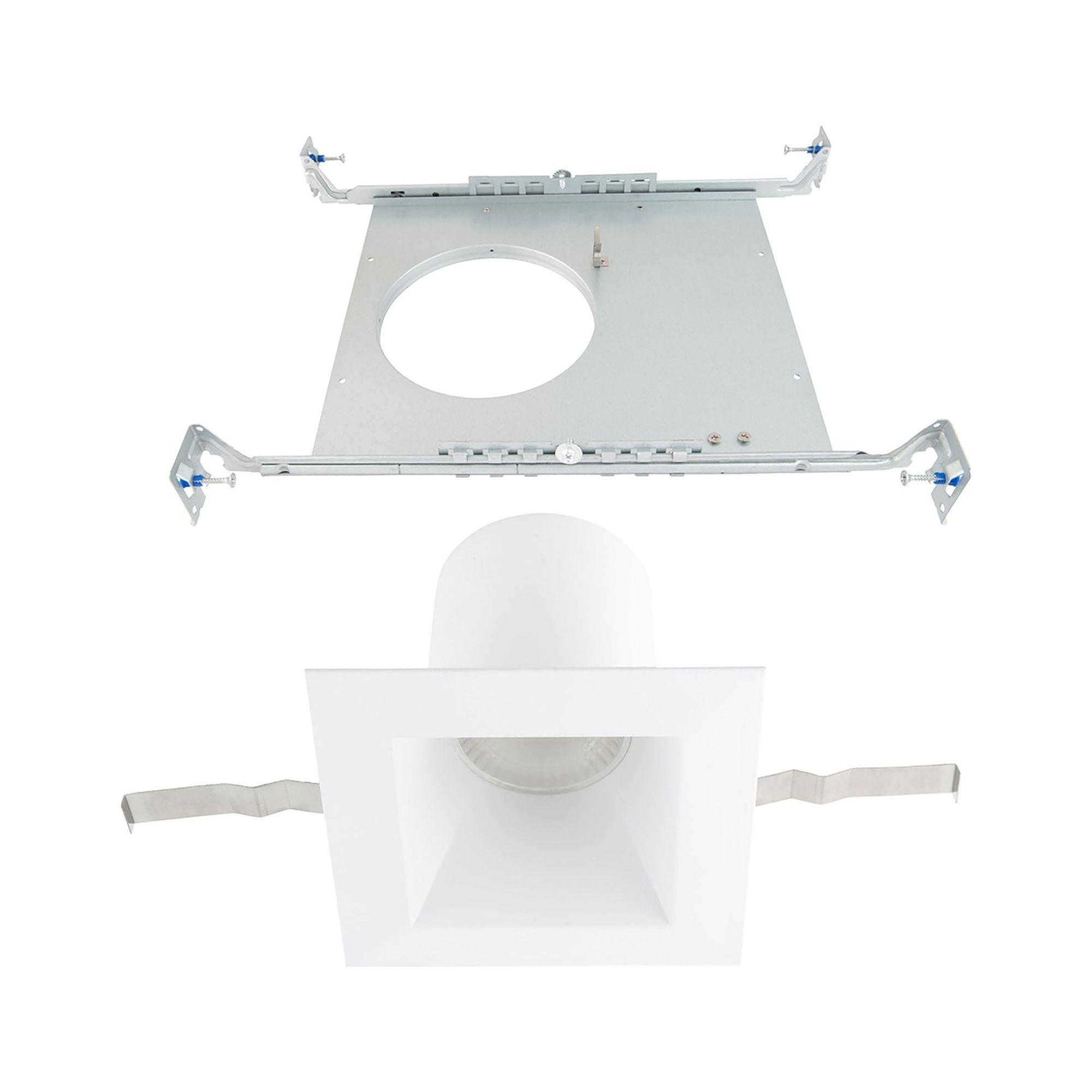WAC Lighting - Blaze LED 6" Square Recessed Light with New Construction Frame-in Kit 5-CCT - Lights Canada