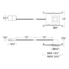 WAC Lighting - Blaze LED 6" Square Recessed Light with New Construction Frame-in Kit 5-CCT - Lights Canada
