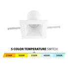 WAC Lighting - Blaze LED 6" Square Recessed Light with Remodel Housing 5-CCT - Lights Canada