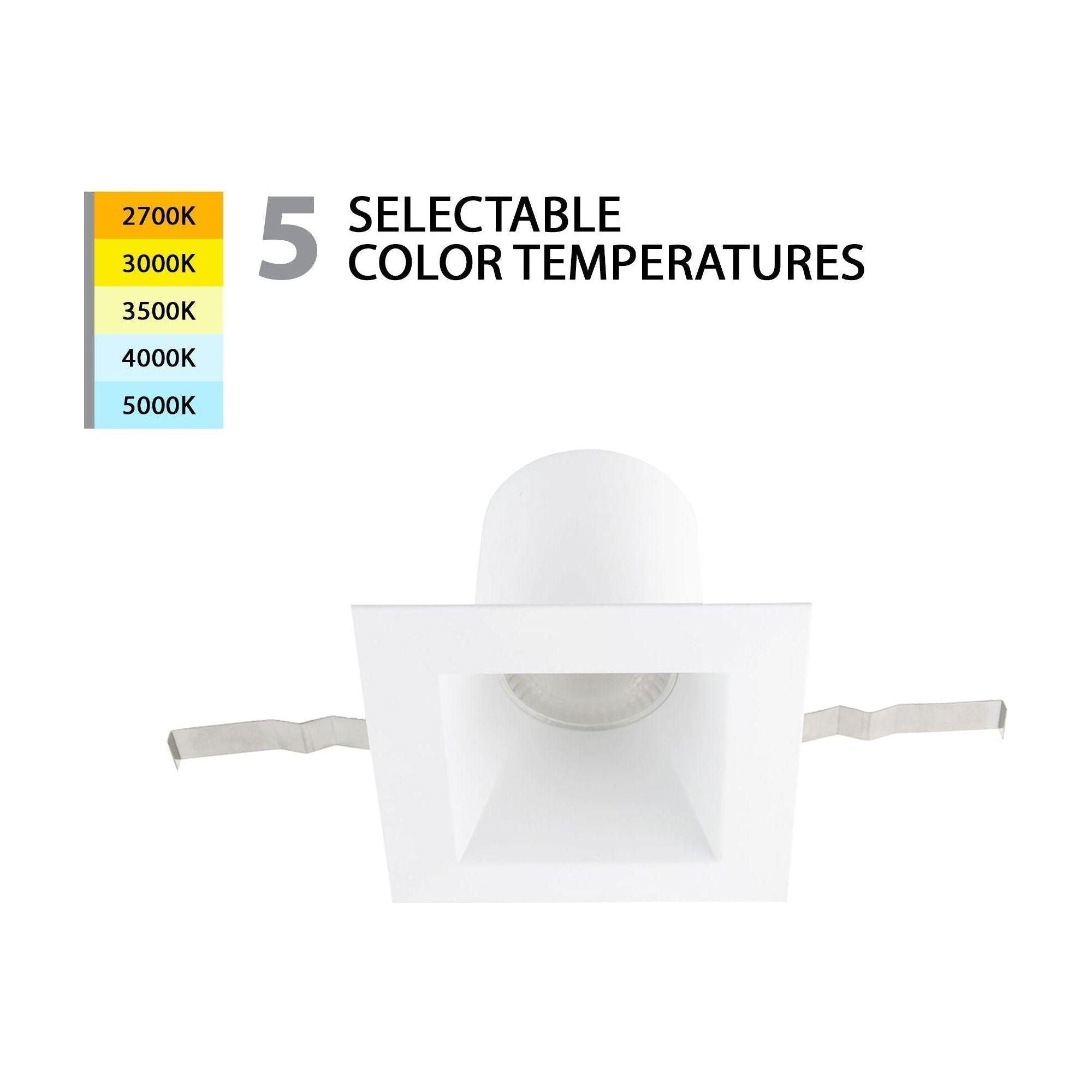 WAC Lighting - Blaze LED 6" Square Recessed Light with Remodel Housing 5-CCT - Lights Canada