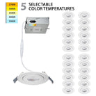 WAC Lighting - Lotos 6" LED Round Adjustable 5-CCT Selectable Recessed Kit (Pack of 24) - Lights Canada
