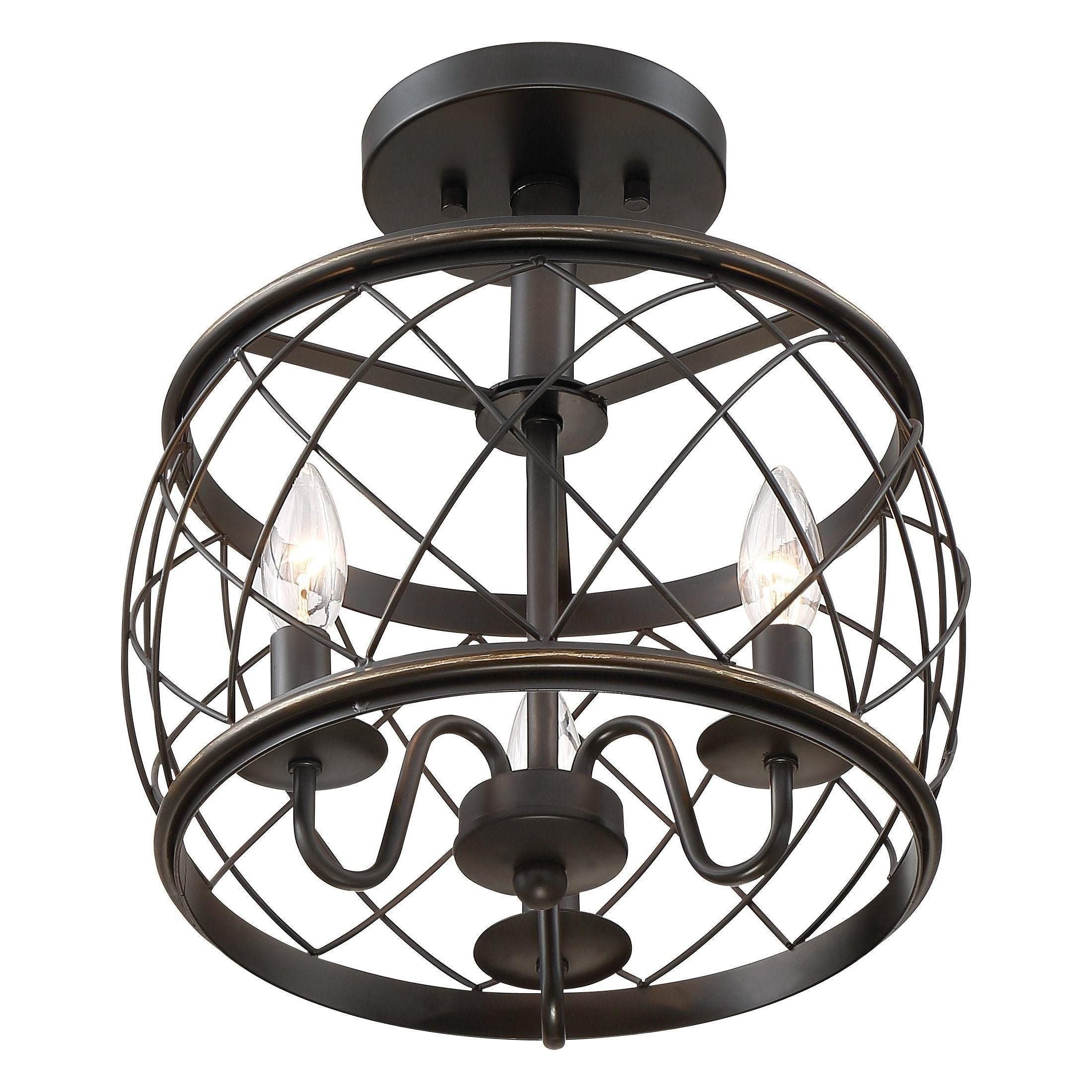 Quoizel - Dury Semi Flush Mount - Lights Canada