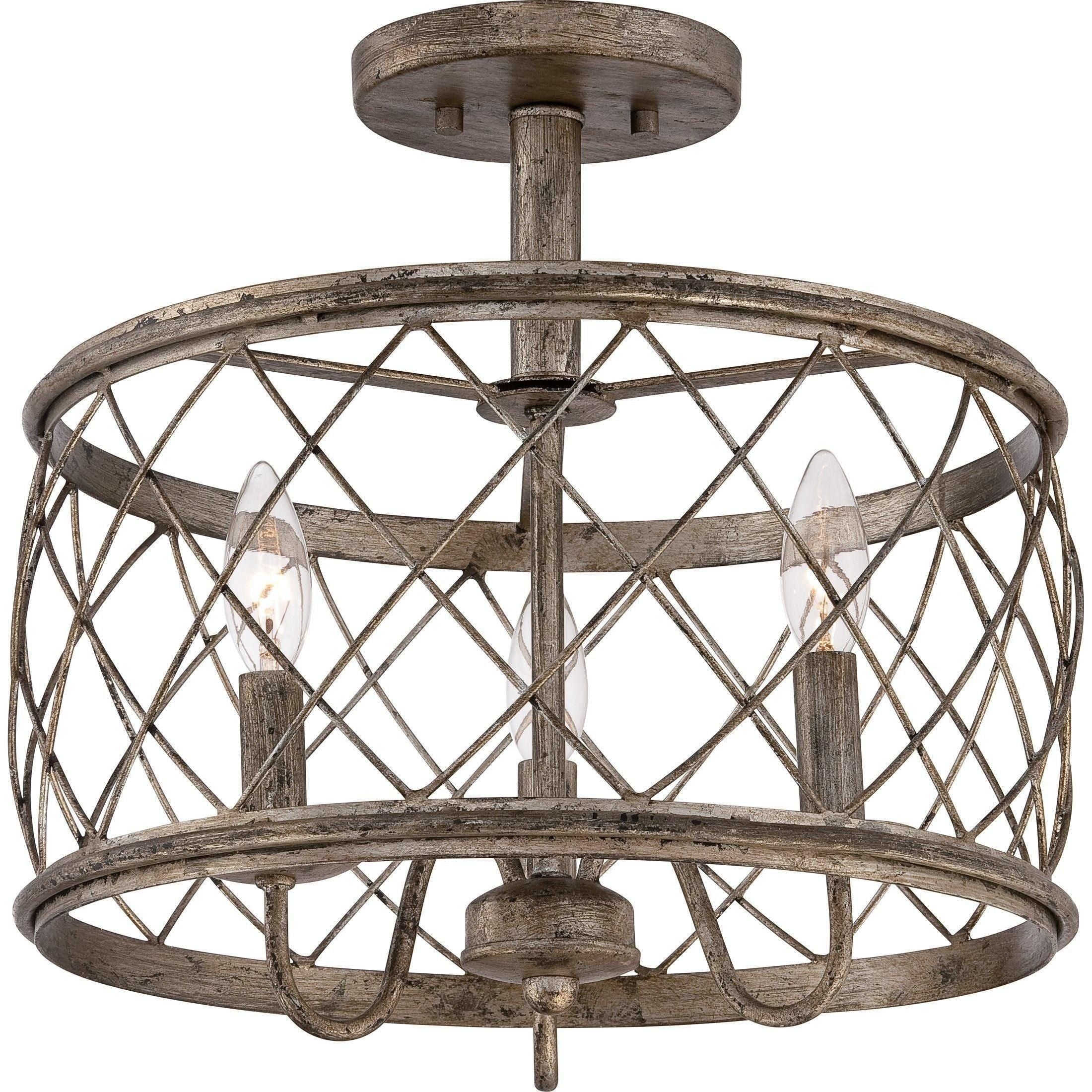 Quoizel - Dury Semi Flush Mount - Lights Canada