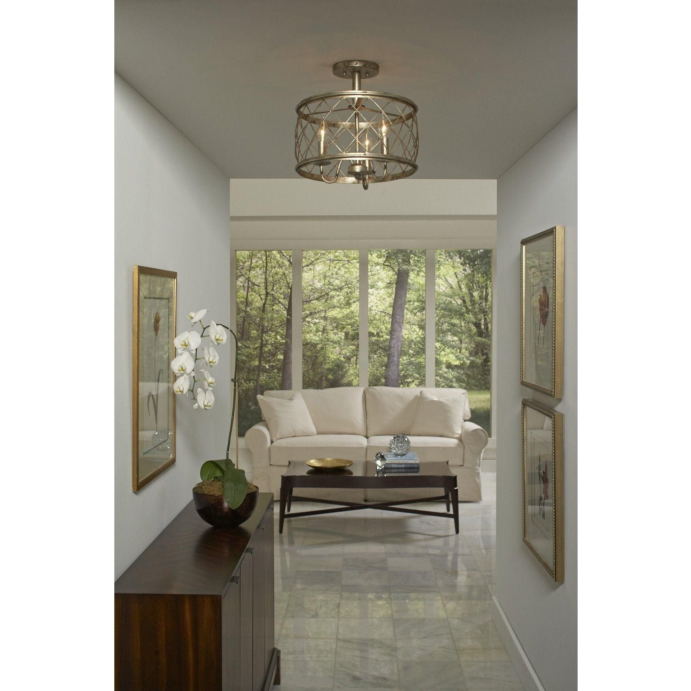Quoizel - Dury Semi Flush Mount - Lights Canada