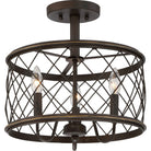 Quoizel - Dury Semi Flush Mount - Lights Canada