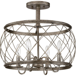 Quoizel - Dury Semi Flush Mount - Lights Canada