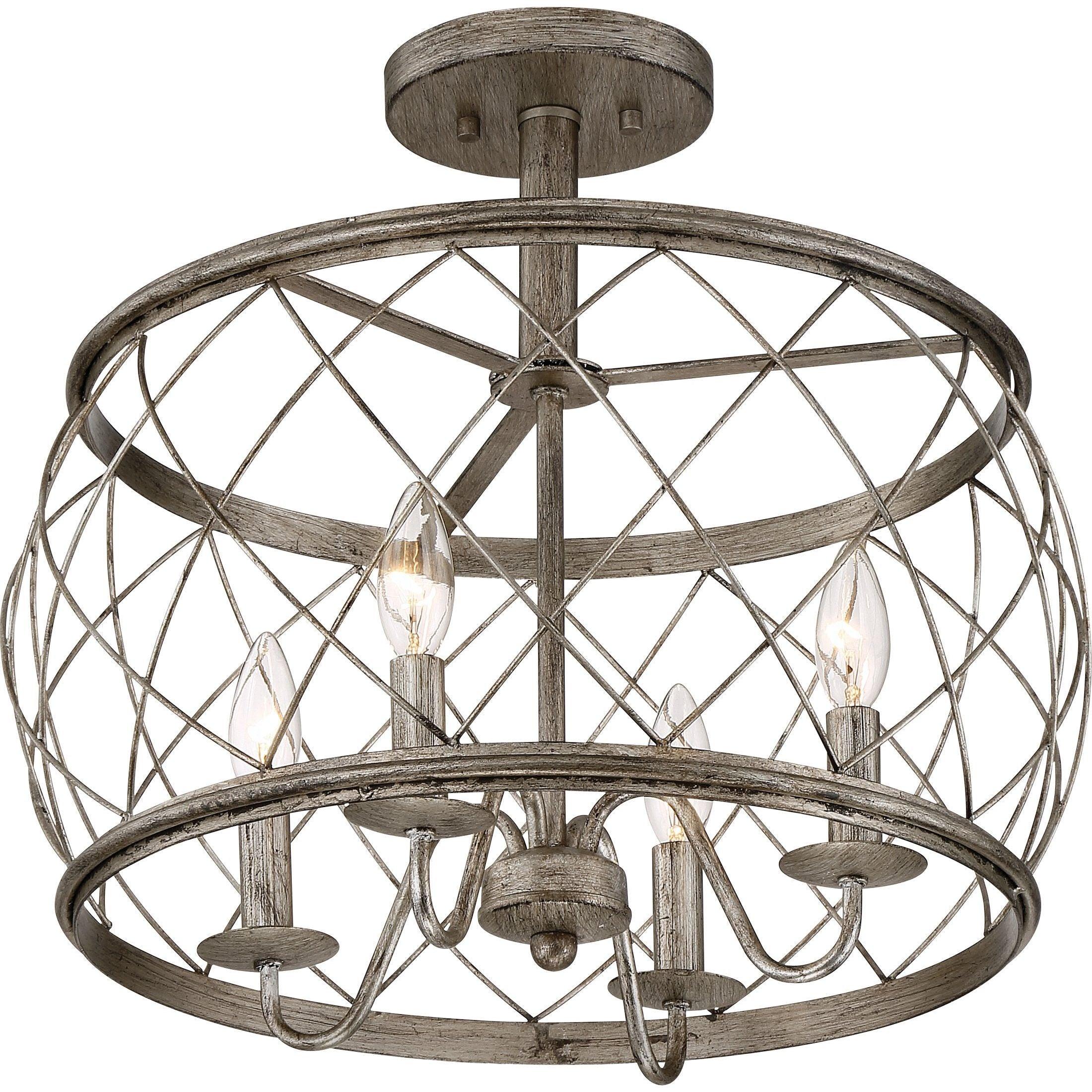 Quoizel - Dury Semi Flush Mount - Lights Canada