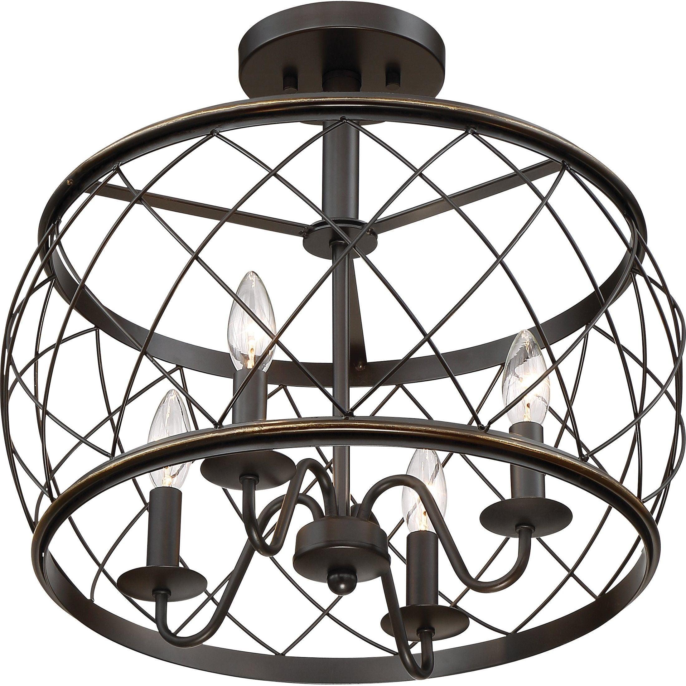 Quoizel - Dury Semi Flush Mount - Lights Canada