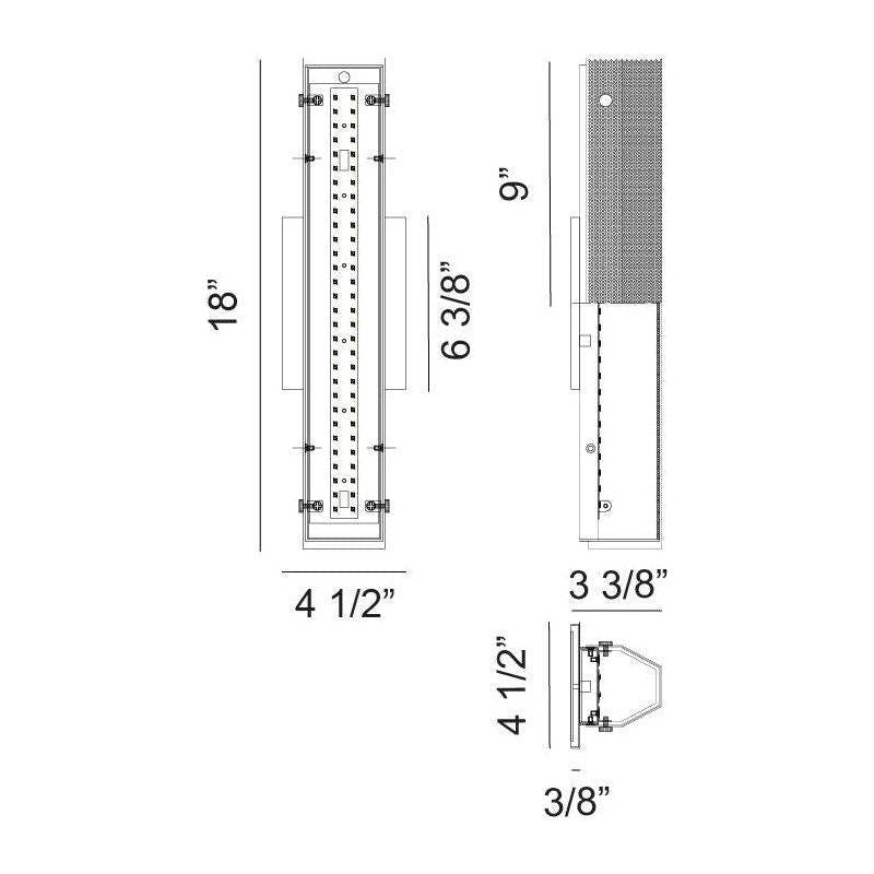 Matteo - Pelermos 18" 1-Light Wall Sconce - Lights Canada