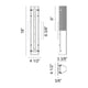 Matteo - Pelermos 18" 1-Light Wall Sconce - Lights Canada