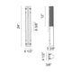Matteo - Pelermos 24" 1-Light Wall Sconce - Lights Canada