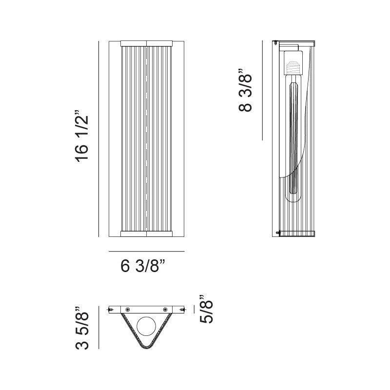 Matteo - Palmira 1-Light Wall Sconce - Lights Canada