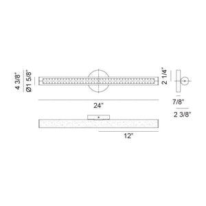 Matteo - Bowie 24" 1-Light Vanity - Lights Canada