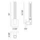 Matteo - Odelle 1-Light Wall Sconce - Lights Canada