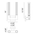 Matteo - Odelle 2-Light Wall Sconce - Lights Canada
