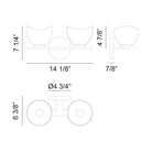 Matteo - Uptowne 2-Light Vanity - Lights Canada