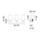 Matteo - Candela 3-Light Vanity - Lights Canada