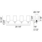 Matteo - Candela 4-Light Vanity - Lights Canada
