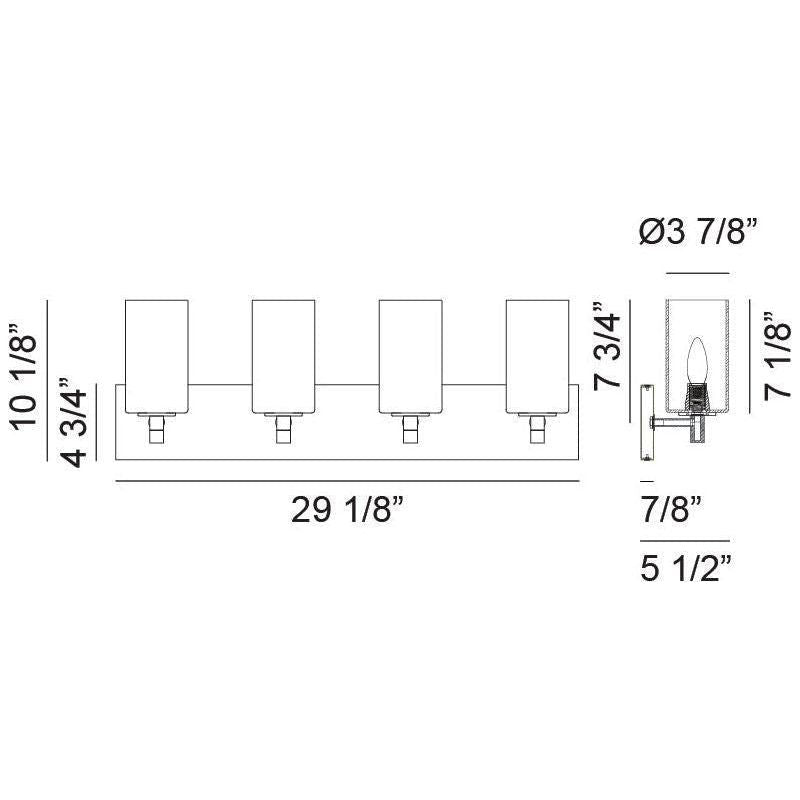 Matteo - Candela 4-Light Vanity - Lights Canada