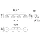 Matteo - Velax 4-Light Vanity - Lights Canada