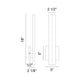 Matteo - Zayden 1-Light Outdoor Wall Light - Lights Canada