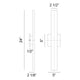 Matteo - Zayden 2-Light Outdoor Wall Light - Lights Canada