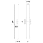 Matteo - Zayden 2-Light Tall Outdoor Wall Light - Lights Canada
