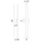 Matteo - Zayden 2-Light Tall Outdoor Wall Light - Lights Canada