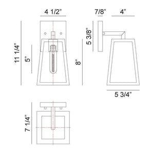 Matteo - Denzil 1-Light Small Outdoor Wall Light - Lights Canada