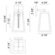 Matteo - Denzil 1-Light Large Outdoor Wall Light - Lights Canada