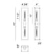 Matteo - Shadowbox 2-Light Wall Sconce - Lights Canada