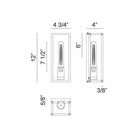 Matteo - Shadowbox 1-Light Wall Sconce - Lights Canada