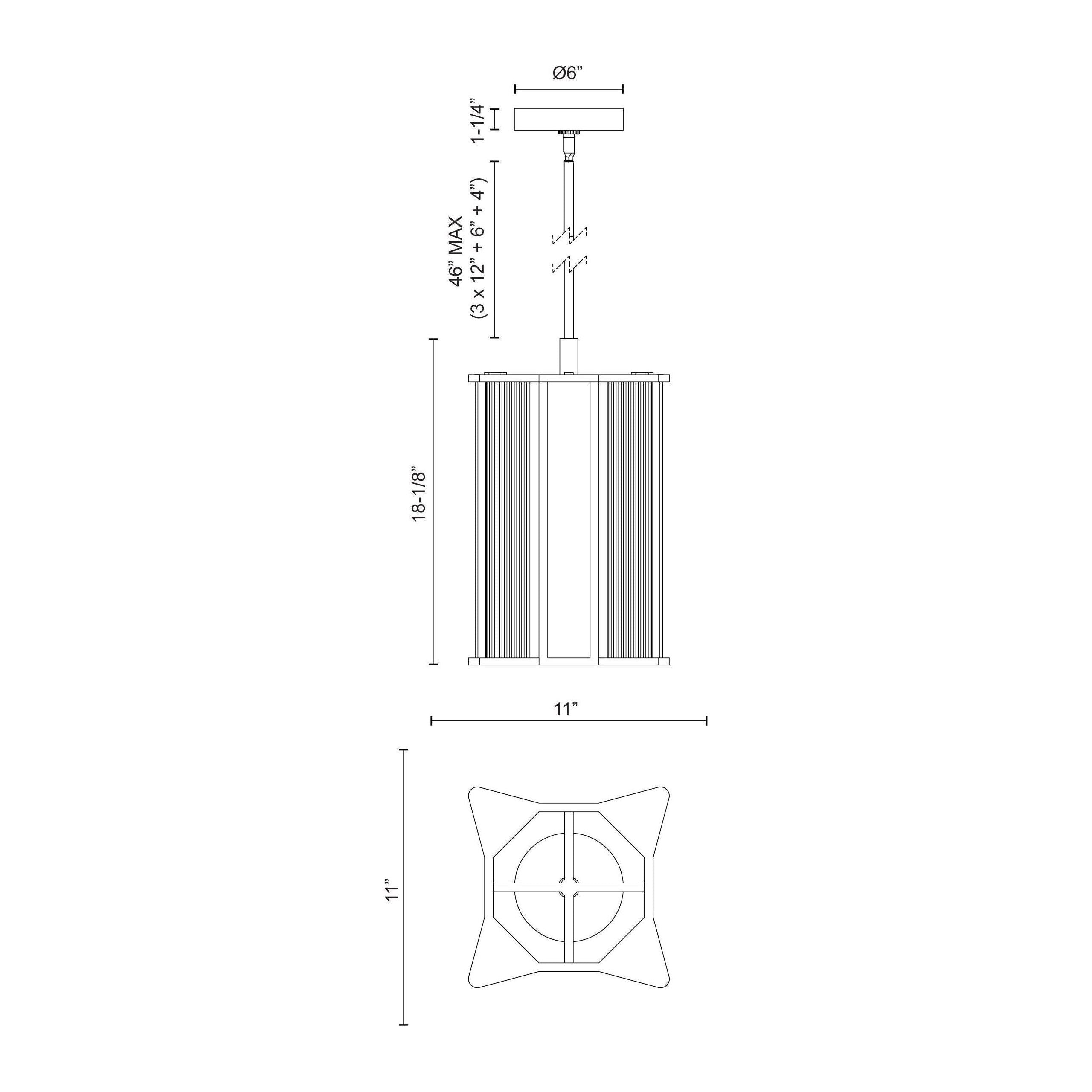 Alora - Sabre 11" Pendant - Lights Canada