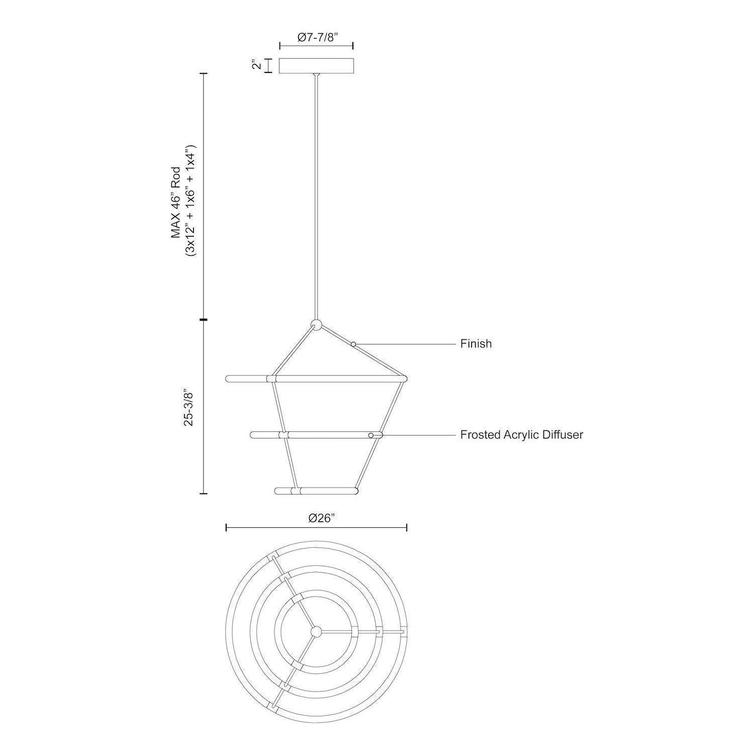 Kuzco - Santino LED Chandelier - Lights Canada