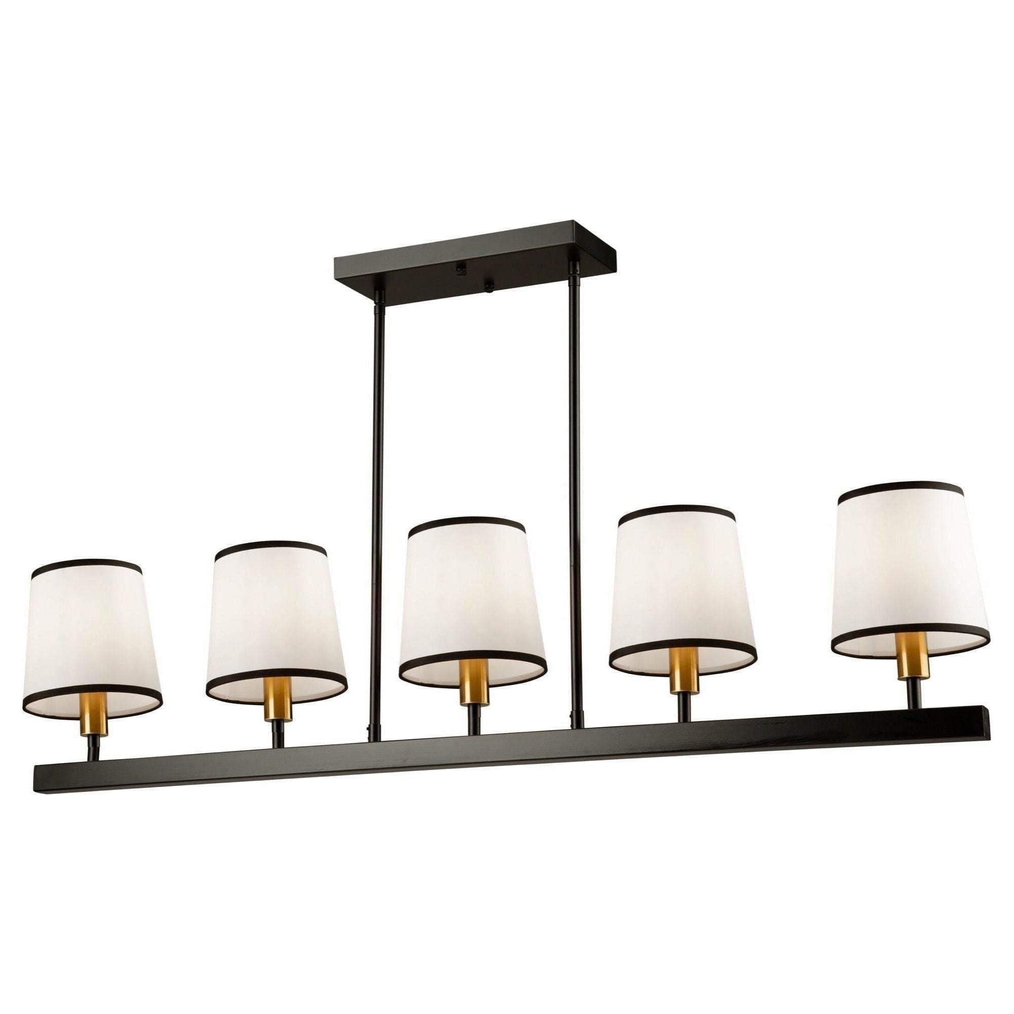 Artcraft Lighting - Coco 5-Light Linear Suspension - Lights Canada