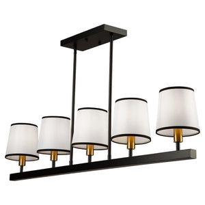 Artcraft Lighting - Coco 5-Light Linear Suspension - Lights Canada