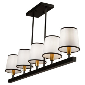 Artcraft Lighting - Coco 5-Light Linear Suspension - Lights Canada