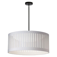 Slit Drum 1 Light 20 Inch Pendant