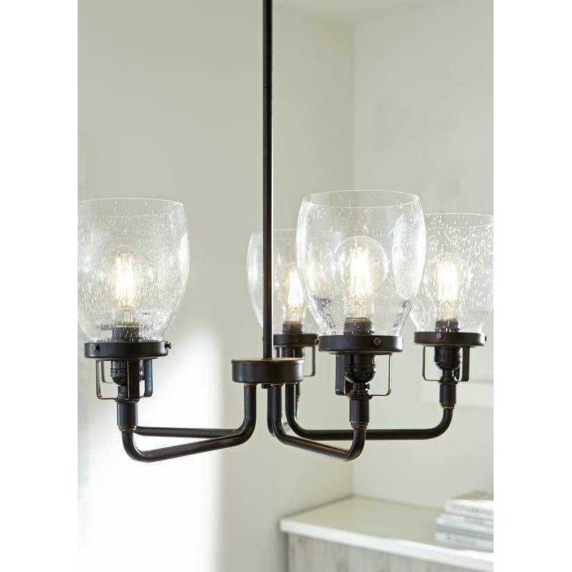 Generation Lighting - Belton 5-Light Up Chandelier (with Bulbs) - Lights Canada