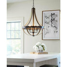 Generation Lighting - Davlin 6-Light Pendant (with Bulbs) - Lights Canada