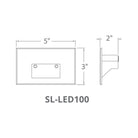 Modern Forms - 120V LED Horizontal Indoor/Outdoor Step and Wall Light - Lights Canada