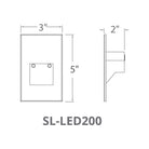 Modern Forms - 120V LED Vertical Indoor/Outdoor Step and Wall Light - Lights Canada